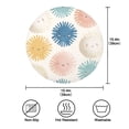 thumbnail image 4 of IAUYY Set of 4 Round Placemats for Dining Tables Heat-Resistant and Wear-Resistant DIY Printing Design Table Placemats，Applicable for Christmas Sun Illustration, 4 of 7