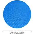 thumbnail image 5 of Cubierta para piscina, manta solar para piscina, piscina climatizada con energía solar, manta calefactora de burbujas, para jardín, patio, césped, piscina, verano, invierno, spa, estanque PE, 5 of 5