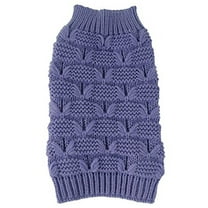 Pet Life ® Butterfly Stitched Heavy Cable Knitted Fashion Turtle Neck Dog Sweater