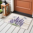 thumbnail image 4 of Purple Lavender Entryway Rug 2'x3'&nbsp; Non Slip Front Door Mats, Summer Watercolor Dragonfly Wooden Grain Entrance Rugs Indoor Outdoor Carpet, Washable Floor Mats Small Area Rug for Bedroom Kitchen, 4 of 8