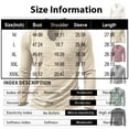 thumbnail image 3 of UDAUDU Mens Linen Shirts Long Sleeve Summer Fall Vintage V Neck T Shirts Men Frayed Raw Edges Beach Vacation Tassel Tops Beige XL, 3 of 5