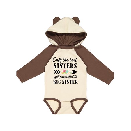 

Inktastic Only the Best Sisters Get Promoted to Big Sister Gift Baby Boy or Baby Girl Long Sleeve Bodysuit