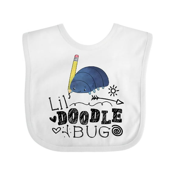 Inktastic Lil Doodle Bug Cute Artist Boys or Girls Baby Bib
