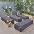 thumbnail image 2 of Afuera Living Outdoor Waterproof Fabric Lounge Covers in Gray (Set of 4), 2 of 6