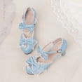thumbnail image 2 of SACFOF Kawii Shoes Bow Pearl Heels Lolita Platform Heels for Women Lace Cute Mary Janes Pumps, 2 of 6