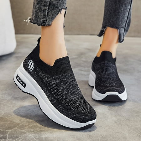 

Women Wedge Trainer Shoes Leisure Breathable Outdoor Fitness Running Sport Sneakers Casual Shoes