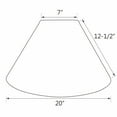 thumbnail image 5 of Aspen Creative 32561 Transitional Hardback Empire Shaped Spider Construction Lamp Shade in Beige, 20" wide (7" x 20" x 12 1/2"), 5 of 5