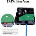 thumbnail image 4 of Set of 12, Straight and 90 Degree Right-Angle SATA III Cable 6.0 Gbps with Locking Latch, DaKuan SATA III Cable (6X Black, 6X Blue), 4 of 9