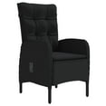 thumbnail image 3 of vidaXL Patio Dining Set with Cushions Gray and Black Garden Chair 3/5/7 Piece, 3 of 7