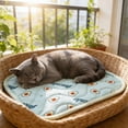 thumbnail image 4 of Summer Cooling Pet Mat 24x20 in, Breathable Ice Silk Dog Cat Pad for Crate Sofa Floor, Portable Washable Pet Bed Cushion for Hot Weather Indoor Outdoor Use, 4 of 6