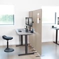 thumbnail image 3 of VIVO Beige 72 x 66 inch Privacy Panel Office Partition, Cubicle Room Divider, 3 of 8