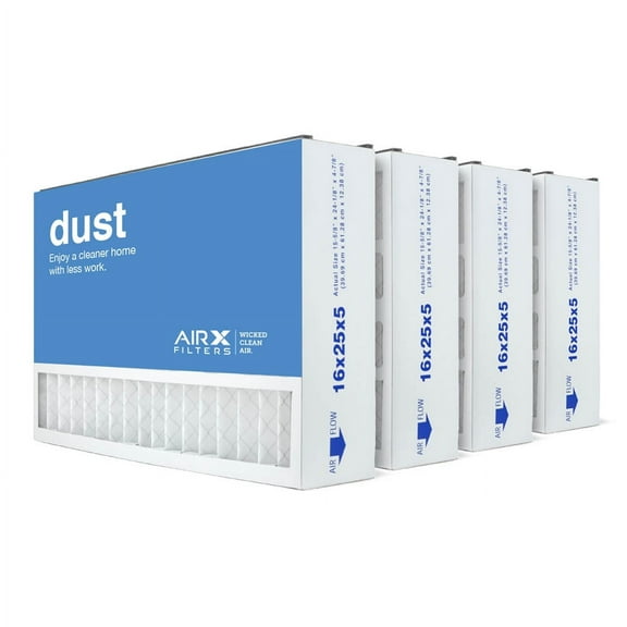 16"X25"X5" MERV-8 Air Bear Filter Replacement, 4-Pk