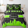 thumbnail image 1 of YST Ensemble de Literie Sportive 7 Pcs, Jumeau, Sport pour Enfants, Vert Noir, 1 of 4