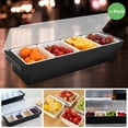 3/4/5/6 Tray Condiment Server with Lid, Ice Chilled Fruit Salad