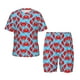 thumbnail image 1 of Balery Cartoon Crabs Conjunto de Pijama Infantil de Manga Corta con Estampado – Ropa de Dormir de Algodón Suave-3X-Large, 1 of 3
