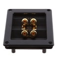 thumbnail image 1 of Conectores de Copa de Tornillo de Subwoofer de 4 Vías Soledad Caja Cuadrada Terminal Binding Post Cobre, 1 of 9