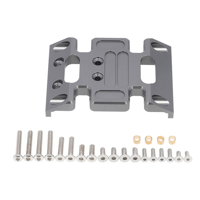 RC Chassis! RC Baffle Piezas de repuesto de automóviles robustas Placa de fondo simple para reemplazar los accesorios para motores para 1/10 90021 90027 90028 Color de titanio SCX10 kenally FN001650-03