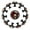 Multicolored 09, variant on 12 Pack Round Glass Drawer Knobs For Kitchen Cabinet With Screws, Skull with Roses Vintage Pattern Crystal Diamond Shaped Cupboard Knobs For Kitchen Office Bathroom