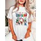 thumbnail image 1 of Cozy Christmas Graphic Print Women's Fashion T-Shirt - Medium Stretch Knit Fabric, Round Neck, Short Sleeve, Comfortable Summer Top for Casual, 1 of 6