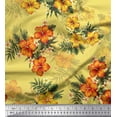 thumbnail image 1 of Soimoi Rayon Fabric Floral & Leaves Tropical Fabric Prints by Yard 42 Inch Wide, 1 of 1