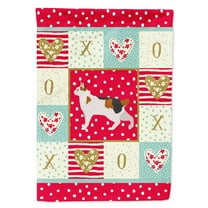 Carolines Treasures CK5633CHF Korean Bobtail Cat Love Flag Canvas House Size Large multicolor