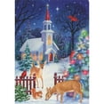 thumbnail image 2 of LPG Greetings Church at Christmas Time: Tree, Deer and Birds Glitter Keepsake Box of 14 Religious Christmas Cards, 2 of 5