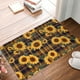thumbnail image 4 of Balery Brown Blue Plaid Sunflower Felpudo de franela, resistente a las manchas y a la decoloración, para uso interior y exterior, fácil de limpiar, 40 x 60 cm, 4 of 7