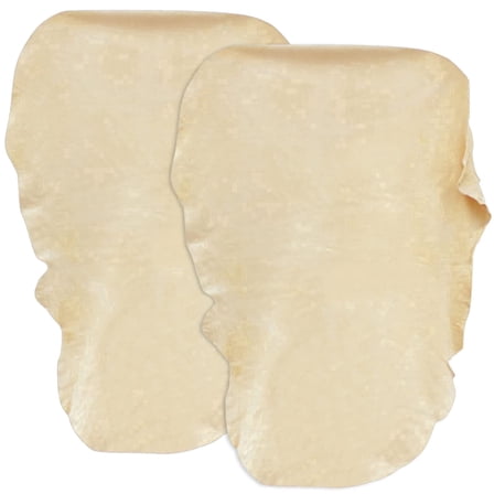 Premium Real Leather Chamois Cloth (2 Pack), 24'' x 16'' Super Absorbent Car Drying Towel - Lint Free & Streak Free Shammy Towel for Car Wash, Auto Detailing & Home Use