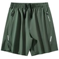 thumbnail image 5 of IAJDKMEK Men's Fitness Sports Beach Shorts - Great for Gym Shorts, Running Shorts, Casual Shorts, and Swimming Shorts for Daily Wear,Army Green L, 5 of 9