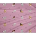 thumbnail image 4 of oneOone Tissu Polyester Lycra Imprimé Herbe & Chiots Chien 1 Yard 56 Pouces de Large, 4 of 4