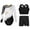 White, variant on TiaoBug Kids Girls Long Sleeve Gymnastics Leotard Vest with Athletic Shorts Ballet Unitard Dancewear White 10
