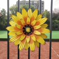thumbnail image 4 of Pared De Flores De Metal, Decoración De Arte De Pared, Decoración De Girasol Colgante 3D Para Dormitorio, Sala De Estar, Oficina, Decoración Del Hogar Eigraketly HA044079-02, 4 of 6