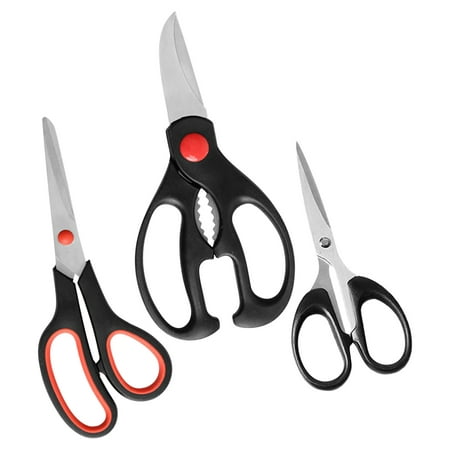 

hoksml Kitchen Scissors Set Kitchen Scissors With Sharp Stainless Steel Blades And Soft Handles Include 1 Poultry Shears And 2 All Purpose Scissors Perfect Kitchen Festival Clearance Gifts