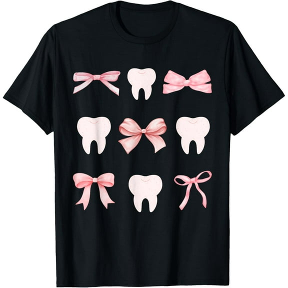 Cute Tooth Dental Assistant Hygiene Oral RDH T-Shirt men and women can wear, black, white, gifts
