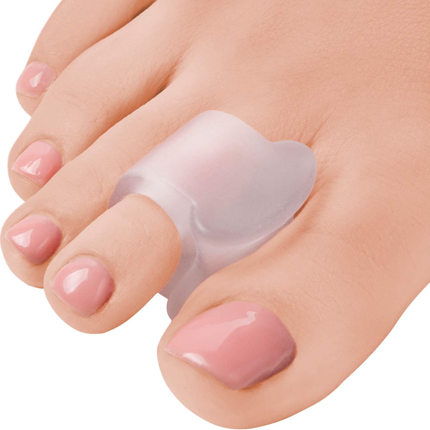 Toe Separators Hammer Toe Straightener 4Pack Big Toe Spacers Gel