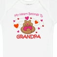 thumbnail image 4 of Inktastic Heart Belongs to Grandpa Girls Baby Bodysuit, 4 of 5