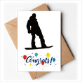 thumbnail image 1 of Skateboarding Sport Black Outline Pattern Wedding Cards Congratulations Greeting Envelopes, 1 of 3