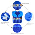 thumbnail image 4 of Kuuqa Bata De Arte Infantil Impermeable Delantales De Arte Para Niños Con 3 Bolsillos Amplios Suministros De Pintura (Pinturas Y Pinceles No Incluidos), 4 of 5