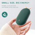 thumbnail image 3 of Uppladdningsbar Handvärmare, 5200 mAh Bärbar Fickvärmare, Elektrisk, Powerbank, Fickvärmare, USB-Laddningsbar, Perfekt Vintergåva, Grön, 3 of 5