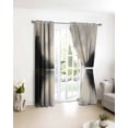 thumbnail image 3 of Black Beige Lake Blackout Curtains for Bedroom/Living Room, Thermal Insulated Kitchen Curtains, Mysterious Abstract Vintage Aesthetics Grommet Darkening Window Treatment Drapes 52"x84"x2, 3 of 8