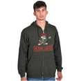 thumbnail image 5 of Papa Smurf Dads Rock Musical Father Zip Hoodie Sweatshirt Men Brisco Brands S, 5 of 6