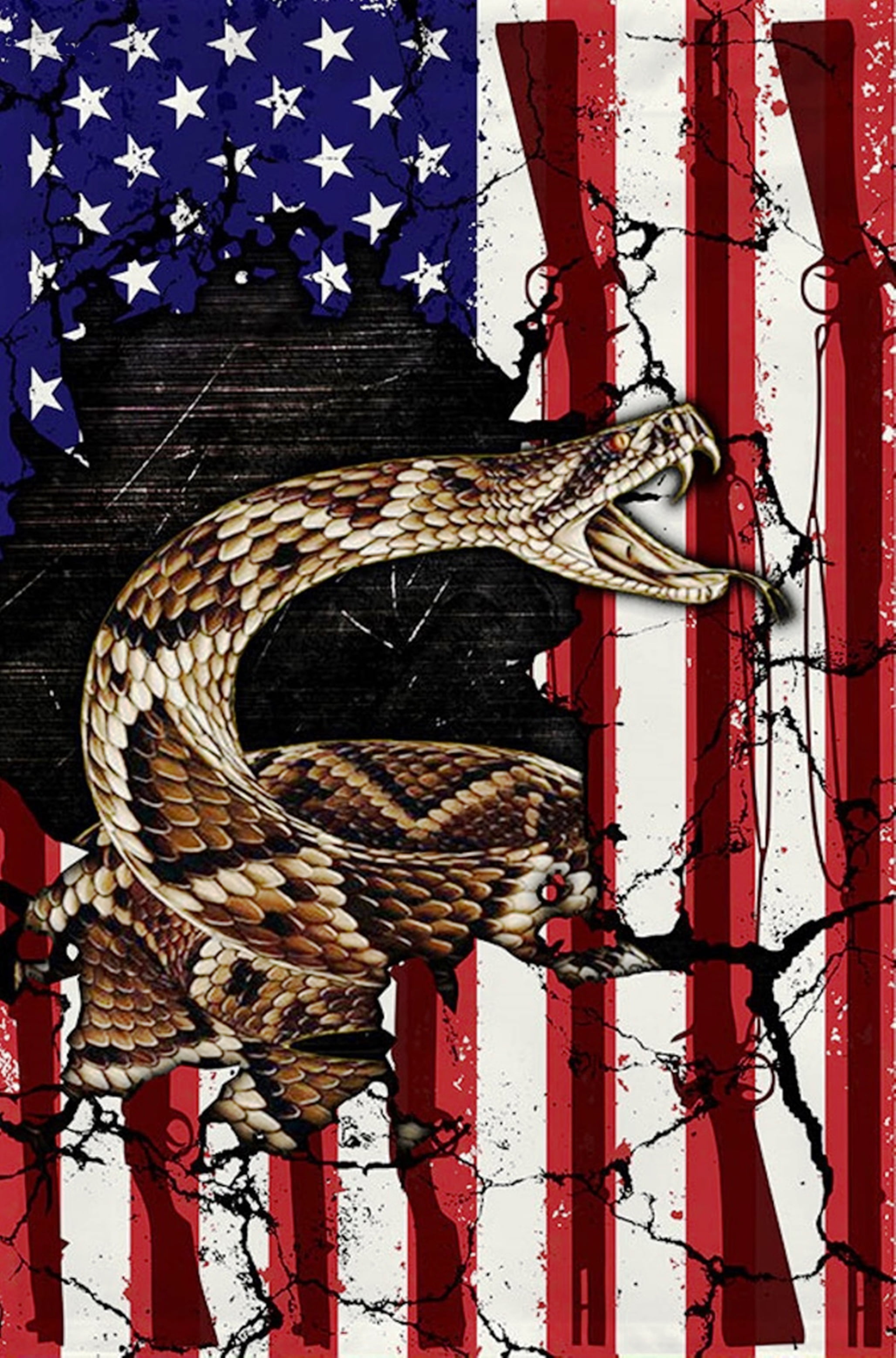 Dont Tread On Me Snake Wall Art 