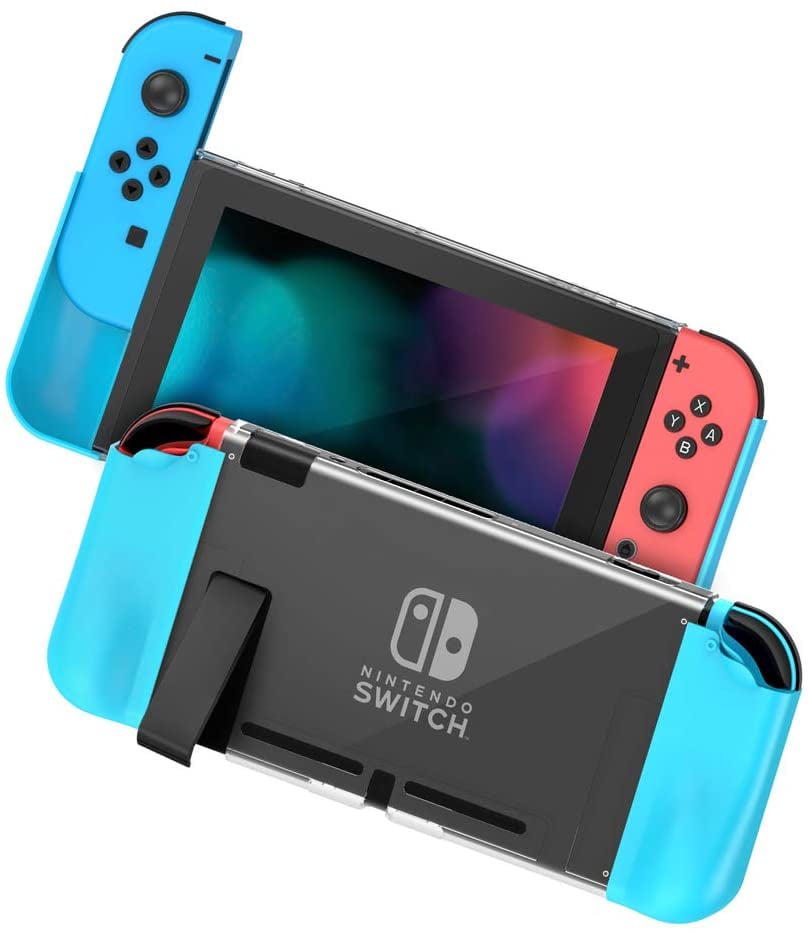 Protective Case For Nintendo Switch Pc Tpu Grip Cover Switch For Console And Joy Con Controller Anti Slip Nintendo Switch Accessories Cover Grip Case Blue Walmart Com
