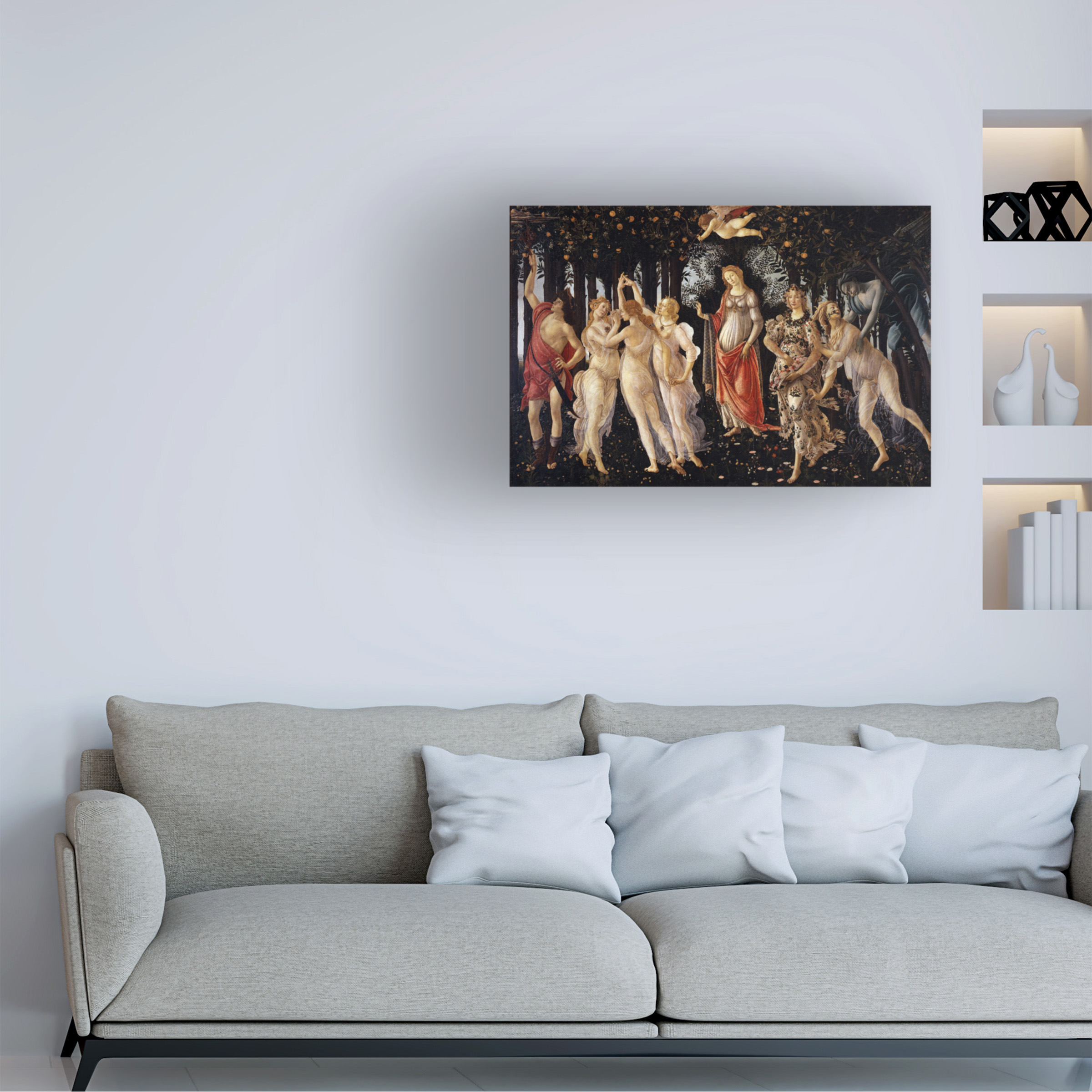 Trademark Fine Art Botticelli La Primavera Canvas Wall Art - 16x24
