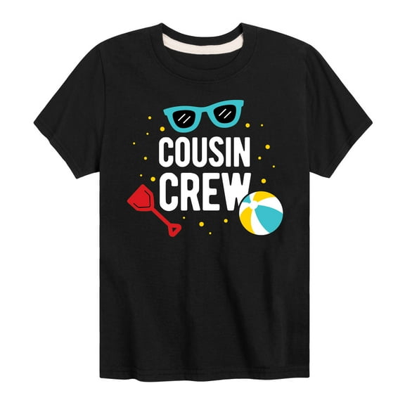 Instant Message - Cousin Crew Beach - Toddler And Youth Short Sleeve Graphic T-Shirt