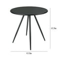thumbnail image 2 of CERBIOR Round Side Table, End Table for Indoor & Outdoor Use, Small Side Tables for Small Spaces All Matte Black, 2 of 7