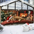 thumbnail image 4 of Christmas Party Cat Decoration Background Fabric Photography Hanging Fabric Banner, 4 of 6