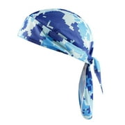 Outdoor Sweat Wicking Quickly Dry Cycling Bandana Adjustable Beanie Cap UV Protection Motorcycle Head Wrap