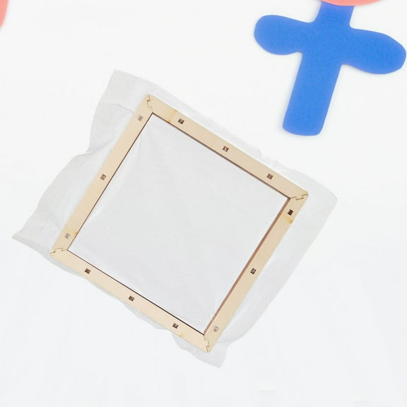 PBPBOX Hand Made Paper Frame Light Yellow Wood 1Pcs Diy Activities for Parents and Friends