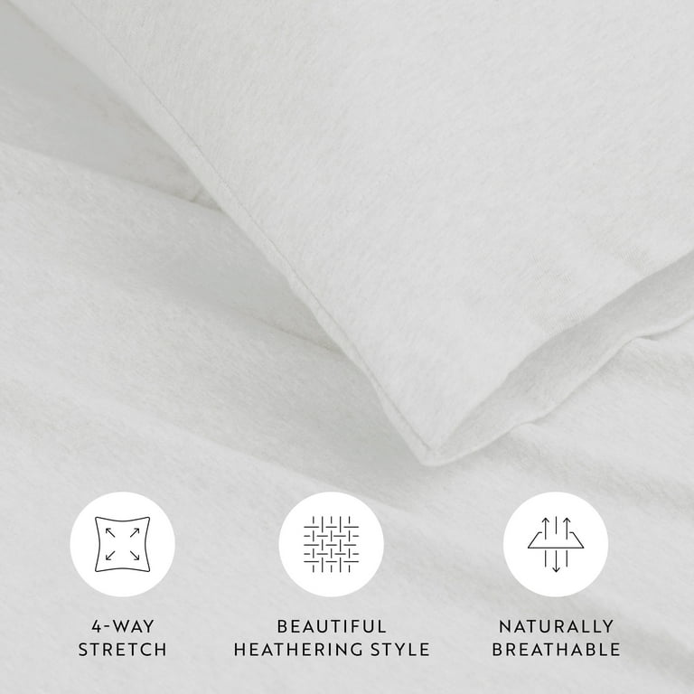 Noble Linens 100% Cotton Jersey Twin XL 4-Piece Sheet Set photo 3
